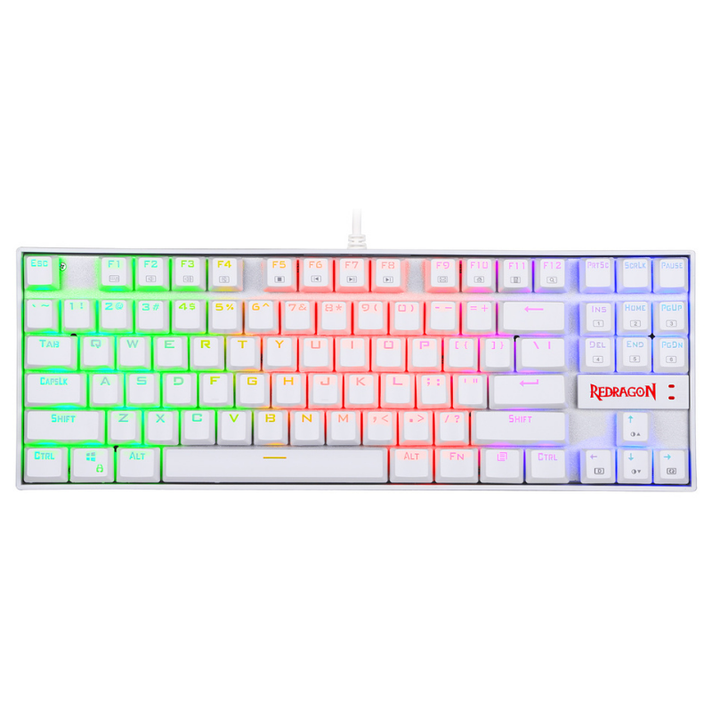 Clavier Gamer - REDRAGON KUMARA MECANIQUE K552 RED SWITCH - White