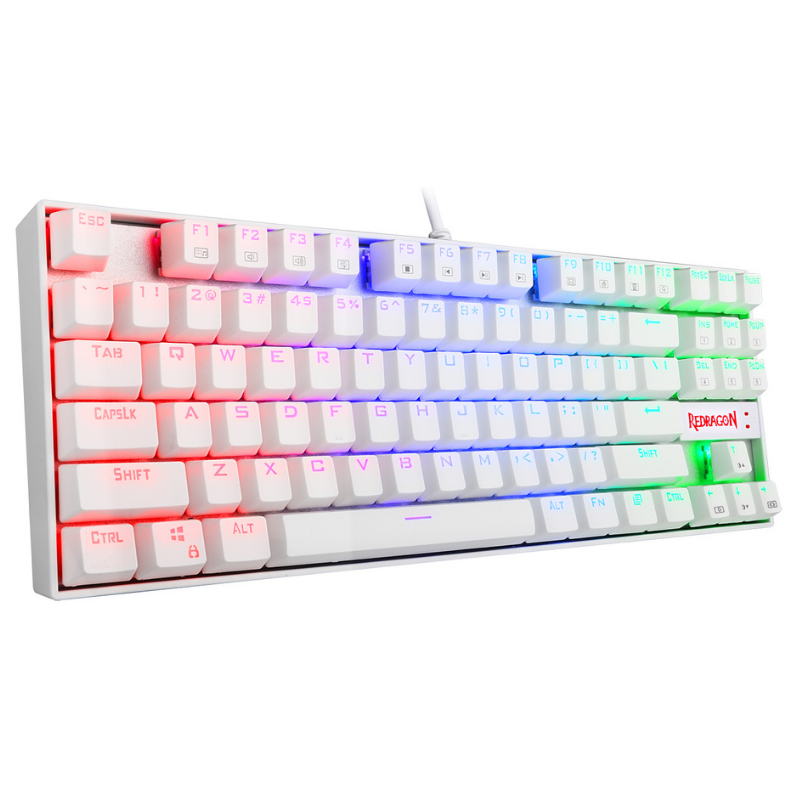 Clavier Gamer - REDRAGON KUMARA MECANIQUE K552 RED SWITCH - White - 99,000&nbsp;TND