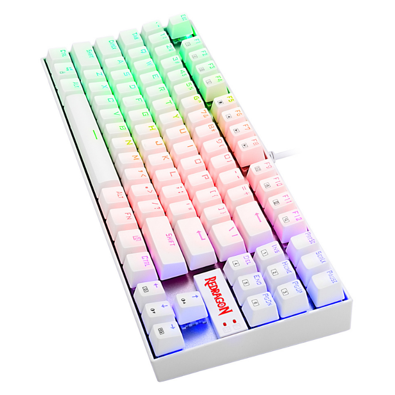 Clavier Gamer - REDRAGON KUMARA MECANIQUE K552 RED SWITCH - White - 99,000&nbsp;TND