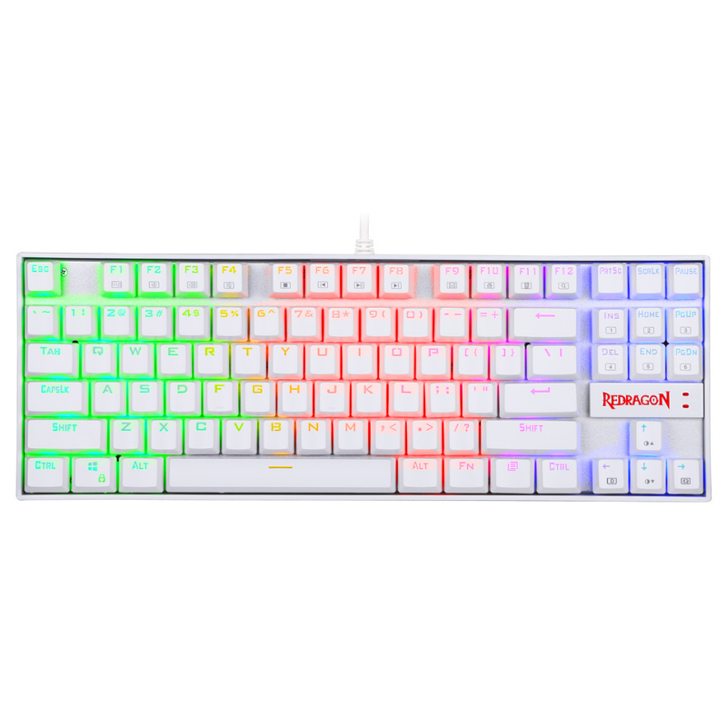 Clavier Gamer - REDRAGON KUMARA MECANIQUE K552 BLEU SWITCH - White