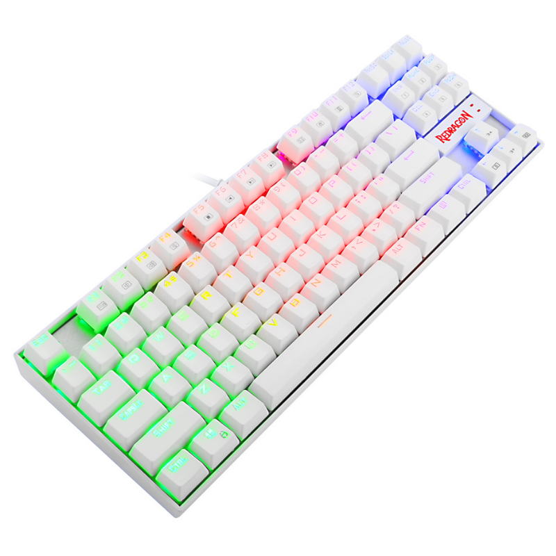 Clavier Gamer - REDRAGON KUMARA MECANIQUE K552 BLEU SWITCH - White