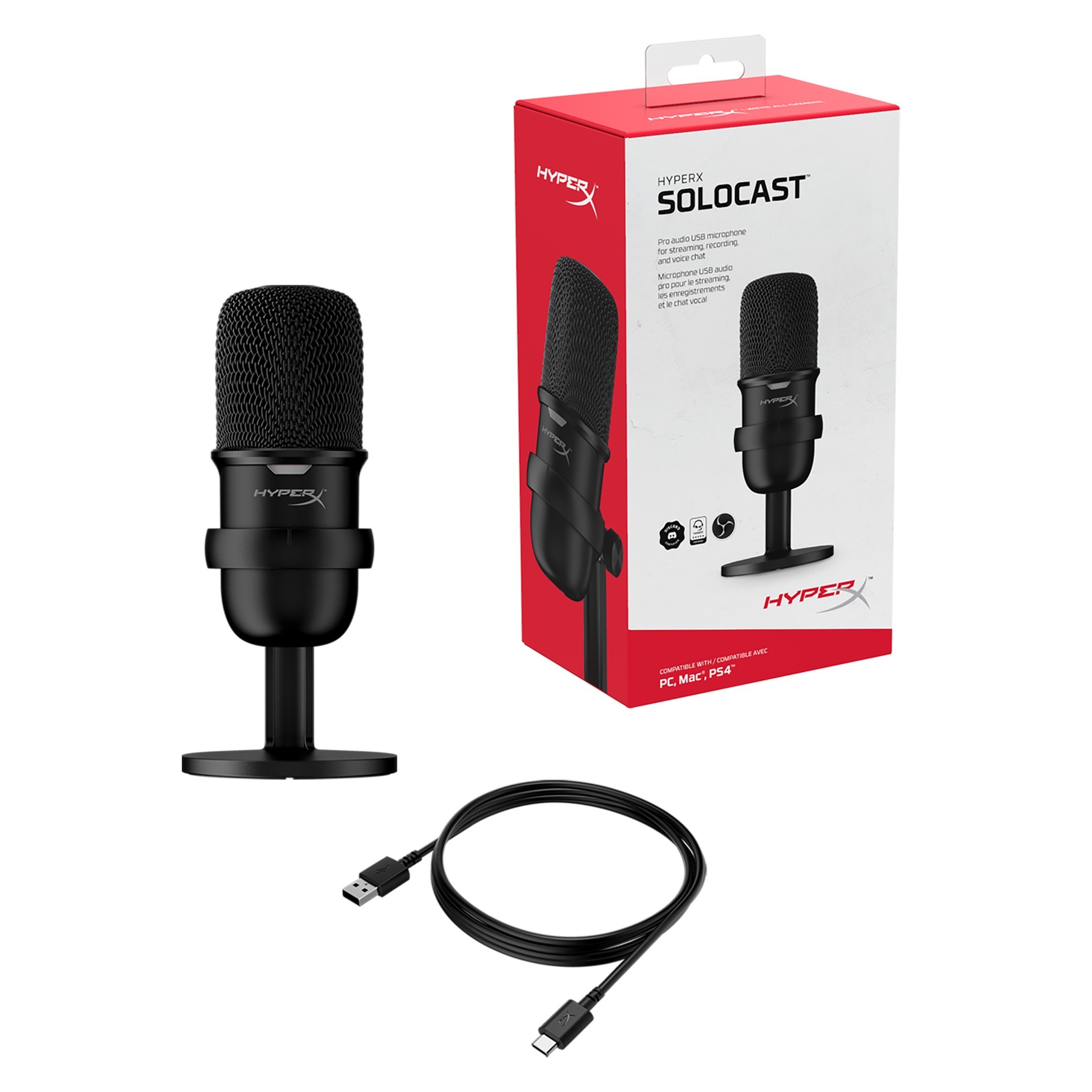 Microphone Gamer - HyperX SoloCast - Tunisie