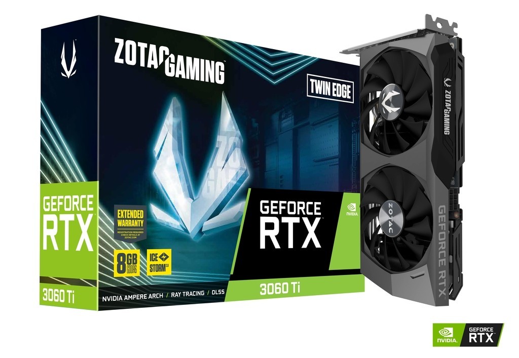 Carte Graphique - ZOTAC GAMING GeForce RTX 3060 Ti Twin Edge LHR