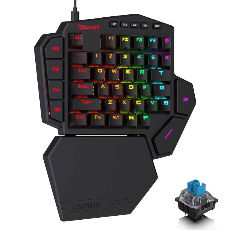 Clavier mécanique QWERT switch bleu chroma klim logitech corsair filaire  dell pc mac ergonomique hp noir gaming ordinateur - Cdiscount Informatique