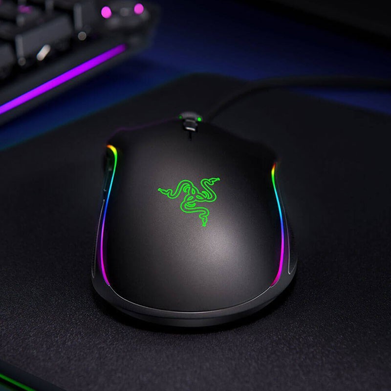 Souris Razer Souris Gamer RVB pour droitier Mamba Elite - Noir