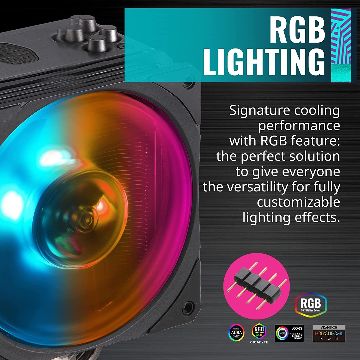 Refroidisseur Processeur Hyper 212 RGB Black edition with LGA1700 - 189,000 TND