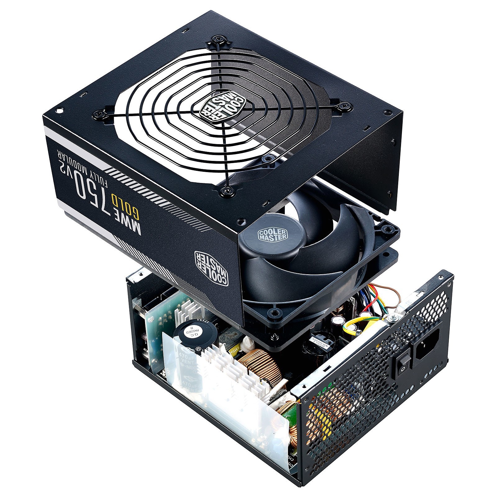 Alimentation MWE Gold V2 FM 750W FULL MODULAR - Tunisie