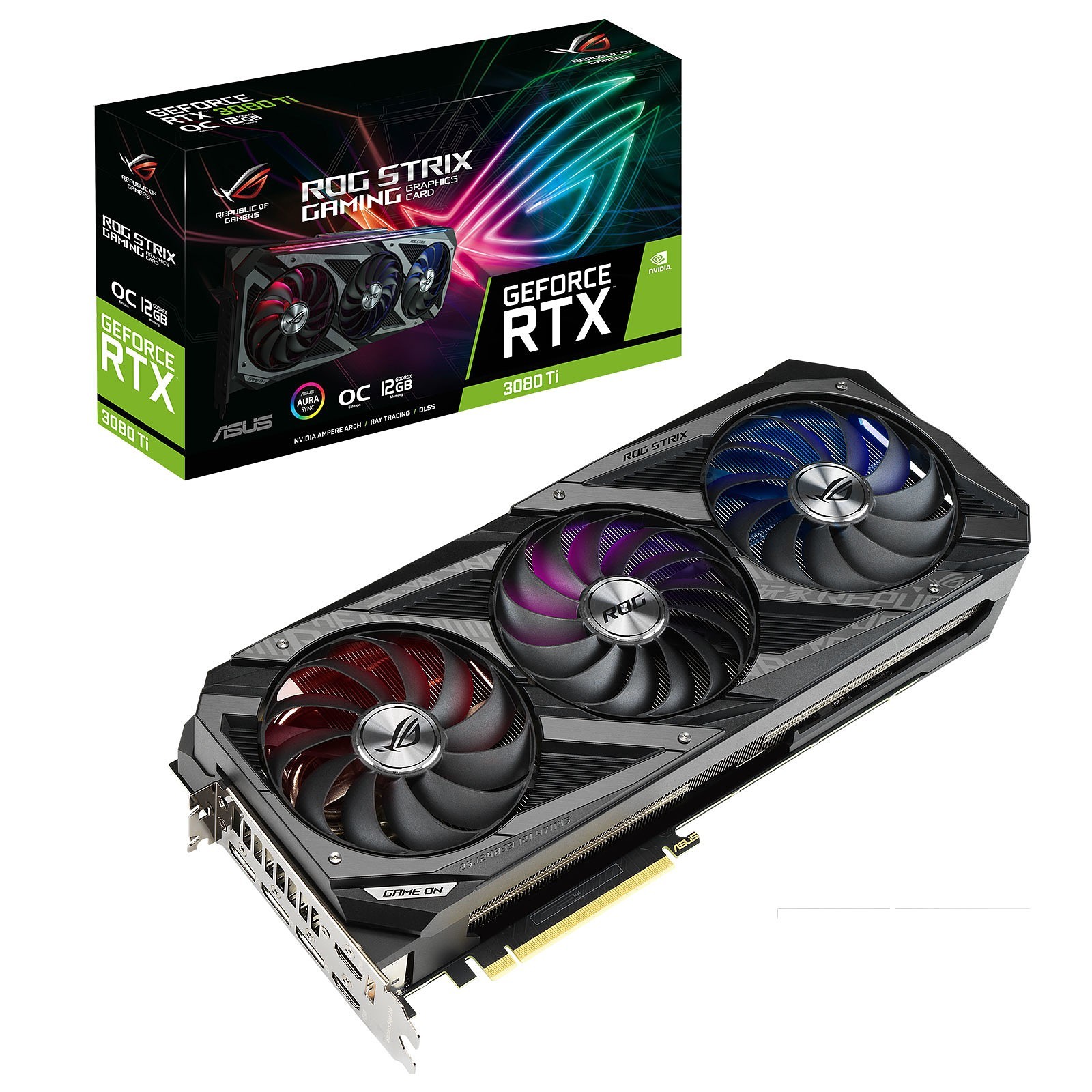 Carte Graphique - ASUS ROG STRIX GeForce RTX 3080 Ti OC 12G GAMING