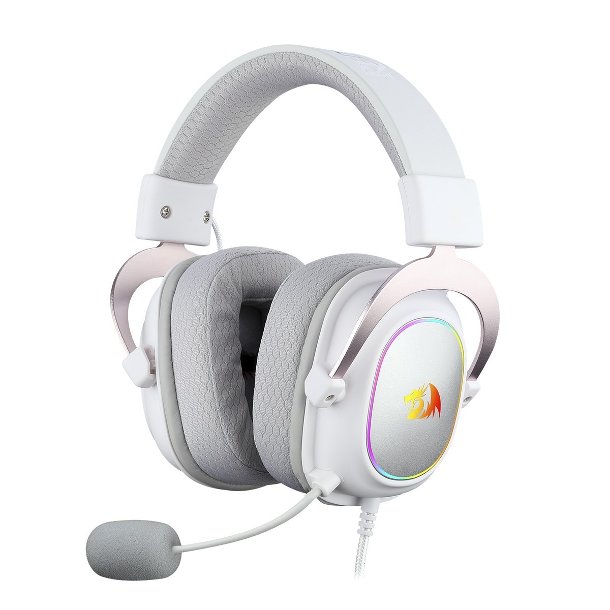 MICRO CASQUE GAMER - REDRAGON ZEUS X H510WR-RGB USB 7.1 WHITE