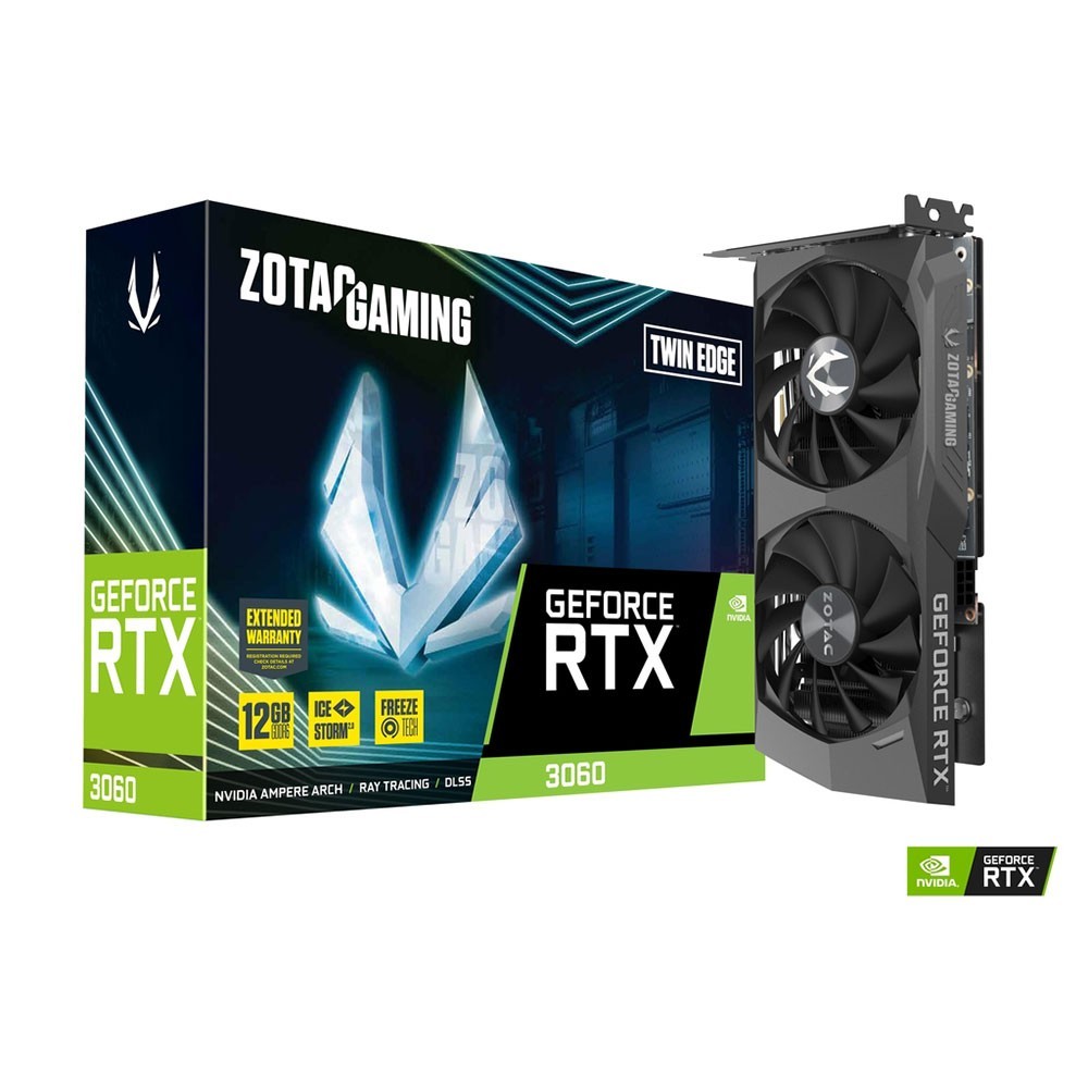 Carte Graphique - ZOTAC GAMING GEFORCE RTX 3060 TWIN EDGE 12GB GDDR6