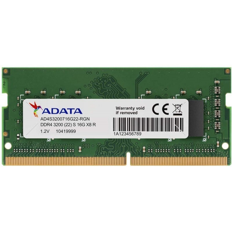 Barrette Mémoire ADATA 32Go DDR4 Pour Pc De Bureau (AD4U320032G22-RGN)