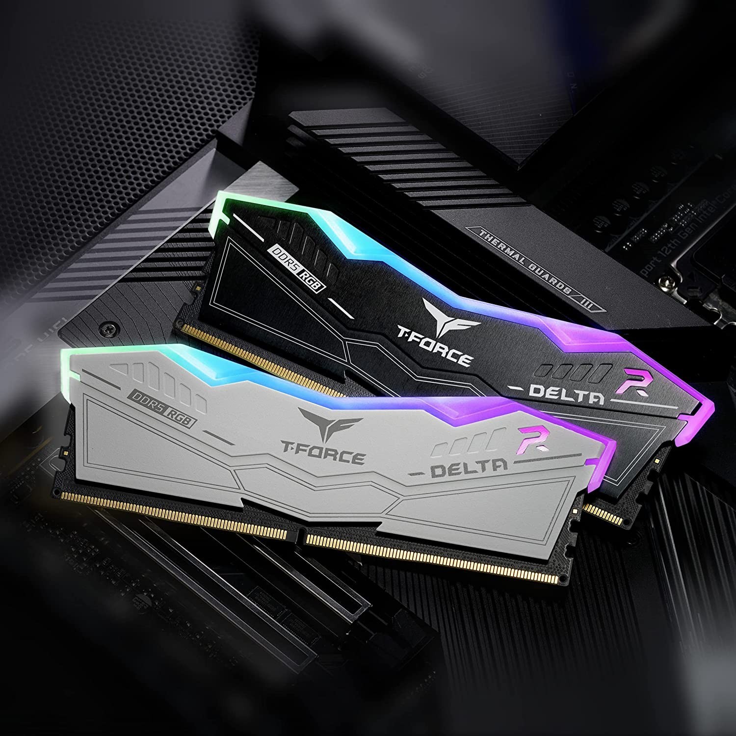 Kit TEAMGROUP T-Force Delta RGB DDR5 32GB (2x16GB) 6400MHz - Tunisie