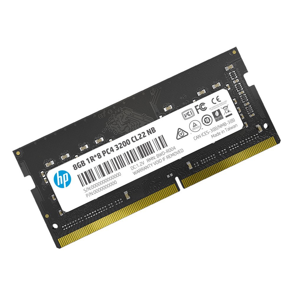 Barrette Mémoire HP S1 8GB DDR4 3200MHz SO-DIMM - Tunisie