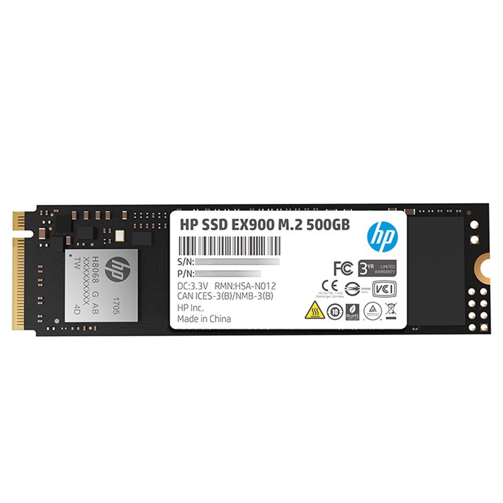 SSD HP EX900 PCIe3.0x4 NVMe 1.3 500Go